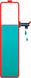 Figure 5. Illustration of equipment with high cut-off voltage. Some portable devices do not use all available battery power and leave precious energy behind